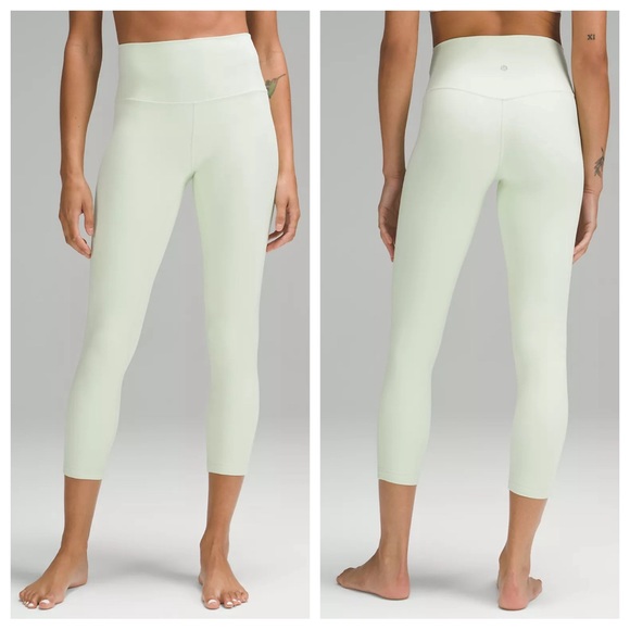 Lululemon Green Align Hi Rise Crop Leggings Sz 8 - Picture 3 of 12